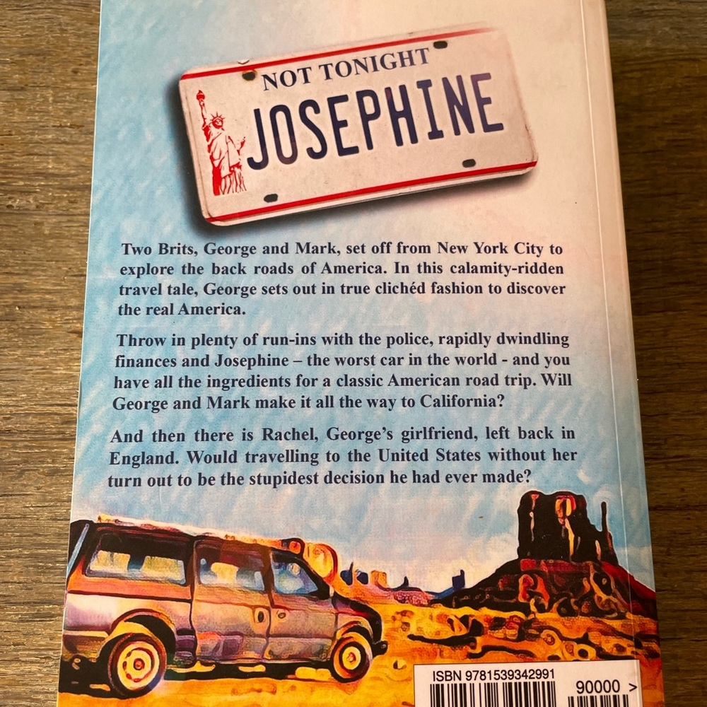 Book-Not Tonight Josephine Road Trip Through Small Town America by George Mahood - Picture 4 of 5